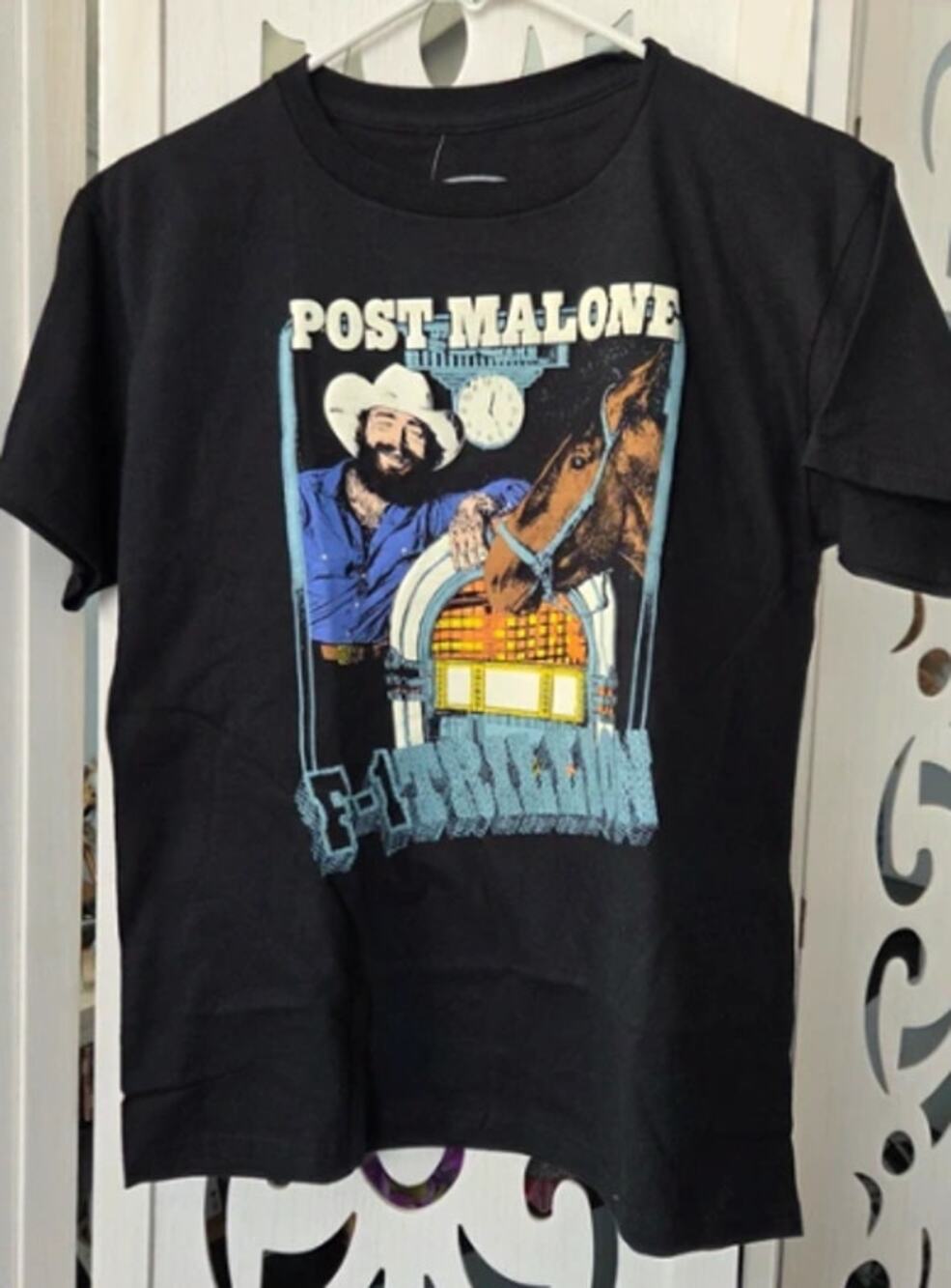 Posty Co. Post Malone F-1 Trillion Shirt Kids Large NWT Country Album Graphic